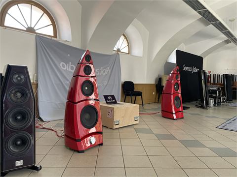 Large Speakers on display in Pakrac (July 2026)